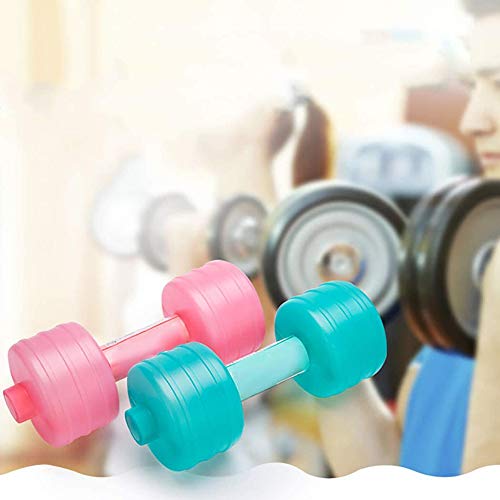 Emeili 2Pcs Mancuerna, Mancuerna Llenas De Agua Mancuerna Peso Ajustables, Equipo De Gimnasia De Peso De La Mano para Gimnasia, Aeróbicos, Pilates Fitness, Color Aleatorio