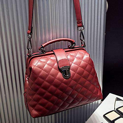 EmNarsissus Nuevo Doctor'S Pack Bolso Retro para Mujer Bolso de Moda con Hombro Oblicuo Bolso de PU para Mujer de un Solo Hombro EmNarsissus Nuevo Doctor'S Pack Bolso Retro para Mujer Bolso de Moda con Hombro Oblicuo Bolso de PU para Mujer de un Solo Hombro