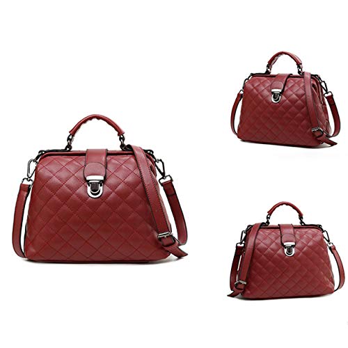 EmNarsissus Nuevo Doctor'S Pack Bolso Retro para Mujer Bolso de Moda con Hombro Oblicuo Bolso de PU para Mujer de un Solo Hombro