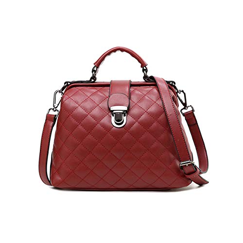 EmNarsissus Nuevo Doctor'S Pack Bolso Retro para Mujer Bolso de Moda con Hombro Oblicuo Bolso de PU para Mujer de un Solo Hombro