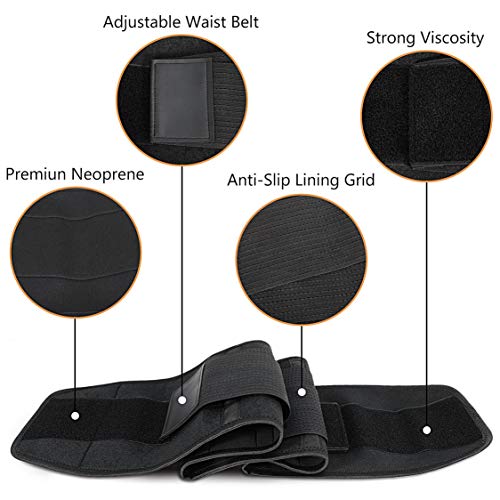 Emooqi Faja Reductora Mujer y Hombre, Cintura Entrenador Adelgazante Deporte de Neopreno, Faja Ajustable Cinturón Lumbar Abdomen Barriga Cintura para Sudar Ejercicio Fitness Sauna Emooqi Faja Reductora Mujer y Hombre, Cintura Entrenador Adelgazante Deporte de Neopreno, Faja Ajustable Cinturón Lumbar Abdomen Barriga Cintura para Sudar Ejercicio Fitness Sauna