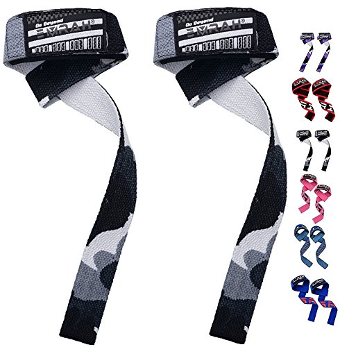 EMRAH Correas de Levantamiento de Peso Acolchado para Levantamiento de Pesas y Levantamiento de Pesas Correas de Levantamiento de Pesas Crossfit Gym Straps (Camo Gris) EMRAH Correas de Levantamiento de Peso Acolchado para Levantamiento de Pesas y Levantamiento de Pesas Correas de Levantamiento de Pesas Crossfit Gym Straps (Camo Gris)