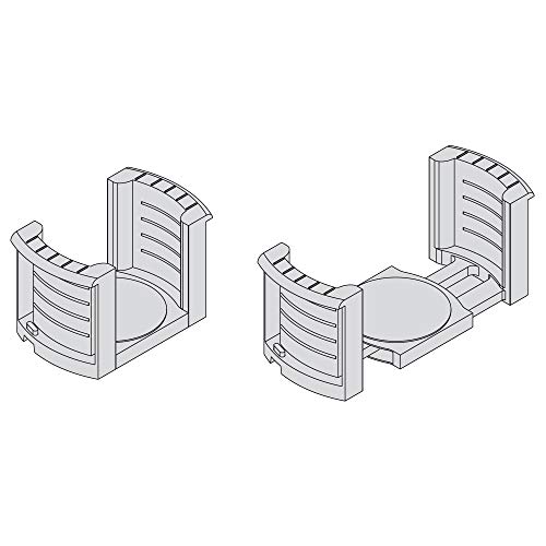 Emuca 8934021 Porta-platos regulable/extensible para platos de diámetro 187mm a 308mm