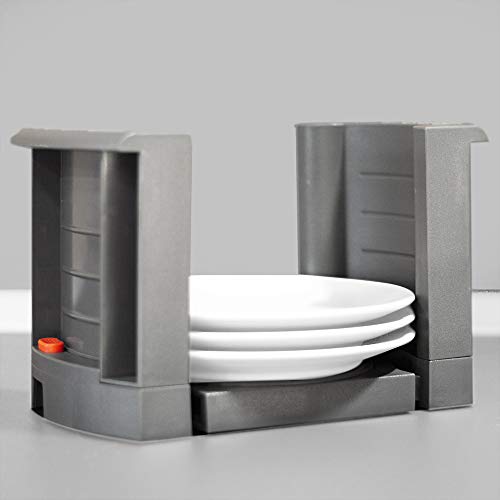 Emuca 8934021 Porta-platos regulable/extensible para platos de diámetro 187mm a 308mm