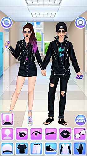 Enamorados en Secundaria Juego : Vestir Chica & Muchacho Enamorados en Secundaria Juego : Vestir Chica & Muchacho