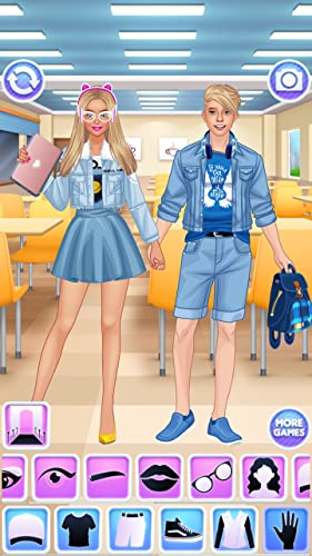 Enamorados en Secundaria Juego : Vestir Chica & Muchacho Enamorados en Secundaria Juego : Vestir Chica & Muchacho