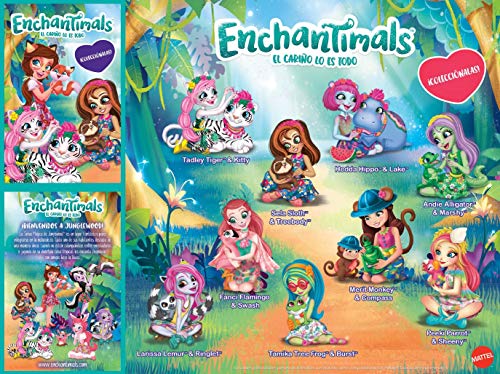Enchantimals - Muñeca Felicity Fox con mascota Flix en jardín divertido - (Mattel FRH45)