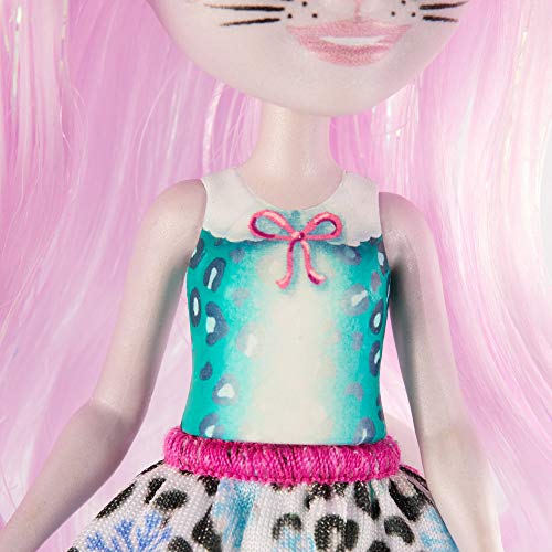 Enchantimals-Sybill Snow Leopard y Flake MuƱeca con Mascota, multicolor (Mattel GJX42) Enchantimals-Sybill Snow Leopard y Flake MuƱeca con Mascota, multicolor (Mattel GJX42)