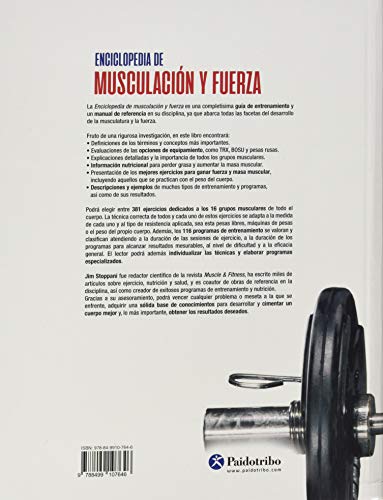 Enciclopedia de musculación y fuerza. 381 ejercicios y 116 programas de entrenamiento de la fuerza (Deportes) Enciclopedia de musculación y fuerza. 381 ejercicios y 116 programas de entrenamiento de la fuerza (Deportes)