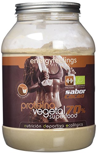 Energy Feelings Proteina Vegana 70% Premium sabor cacao - 1.5 Kg | rica en BCAA | ingredientes de máxima calidad | 100% ecológica Energy Feelings Proteina Vegana 70% Premium sabor cacao - 1.5 Kg | rica en BCAA | ingredientes de máxima calidad | 100% ecológica
