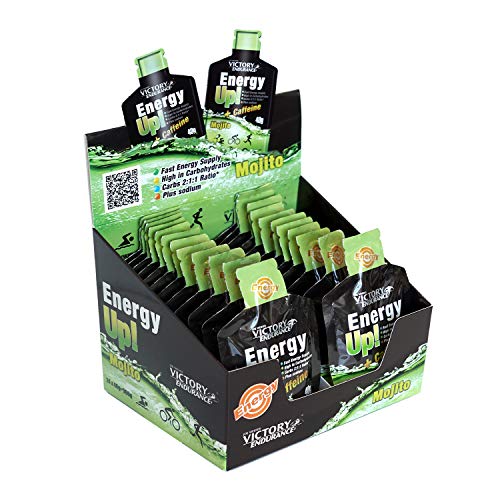 Energy Up Gel Cafeína Sabor Mojito, con cafeína. Con plus de sodio. Energía inmediata