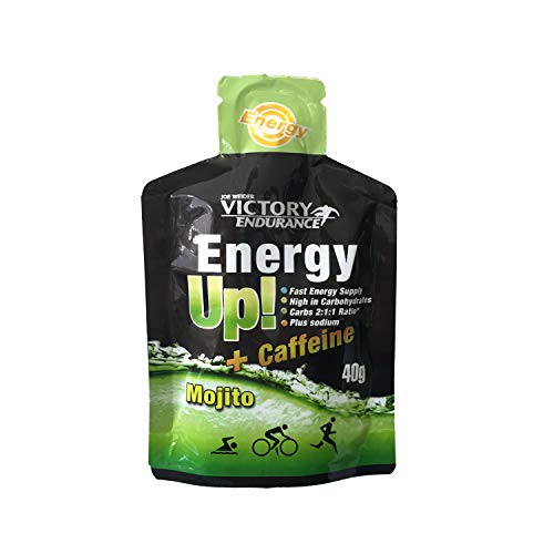Energy Up Gel Cafeína Sabor Mojito, con cafeína. Con plus de sodio. Energía inmediata Energy Up Gel Cafeína Sabor Mojito, con cafeína. Con plus de sodio. Energía inmediata