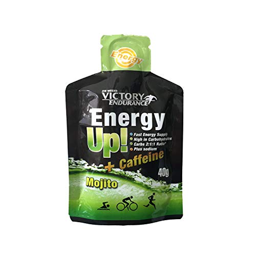 Energy Up Gel Cafeína Sabor Mojito, con cafeína. Con plus de sodio. Energía inmediata