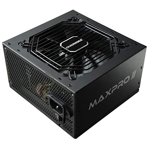 ENERMAX Maxpro II ATX EMP400AGT-C - Fuente de alimentación para PC (400 W, 80 Plus, 230 V, UE no Modular, con Circuito de protección de 5 vías), Color Negro