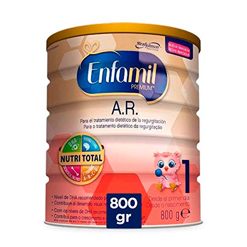 Enfamil Premium A.R.1 - Leche infantil anti regurgitación para bebés lactantes de 0 a 6 meses de edad Enfamil Premium A.R.1 - Leche infantil anti regurgitación para bebés lactantes de 0 a 6 meses de edad