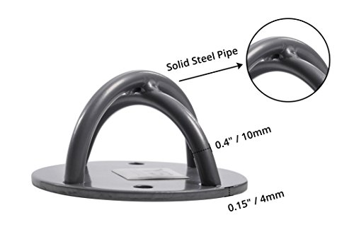 Enganches para el techo de YOGABODY. Sirven Tanto para Interior como exterior. Diseñados Colgar Anillos Olímpicos, Yoga Trapeze, Hamacas o Columpios. En el Pack Vienen 2 Anclajes con Tornillos. Enganches para el techo de YOGABODY. Sirven Tanto para Interior como exterior. Diseñados Colgar Anillos Olímpicos, Yoga Trapeze, Hamacas o Columpios. En el Pack Vienen 2 Anclajes con Tornillos.