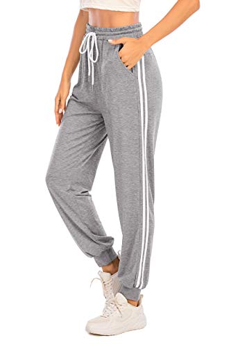 Enjoyoself Pantalón Chándal Mujer Deporte para Yoga Running Fitness Jogging Danza Largo Grandes Deportivos Pijama de Interior Largos Casuale