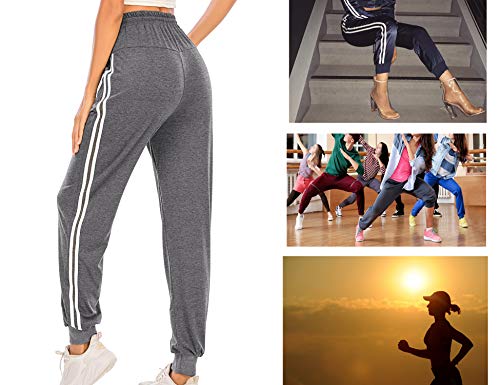 Enjoyoself Pantalón Chándal Mujer Deporte para Yoga Running Fitness Jogging Danza Largo Grandes Deportivos Pijama de Interior Largos Casuale