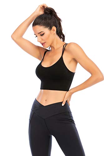 Enjoyoself Sujetador Deportivos 1-3 Pack Yoga Jogging Lencería Sujetador Acolchado Ropa Interior Deportiva Push Up Brassiere Elástico Almohadillas Extraíbles Enjoyoself Sujetador Deportivos 1-3 Pack Yoga Jogging Lencería Sujetador Acolchado Ropa Interior Deportiva Push Up Brassiere Elástico Almohadillas Extraíbles