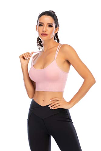 Enjoyoself Sujetador Deportivos 1-3 Pack Yoga Jogging Lencería Sujetador Acolchado Ropa Interior Deportiva Push Up Brassiere Elástico Almohadillas Extraíbles