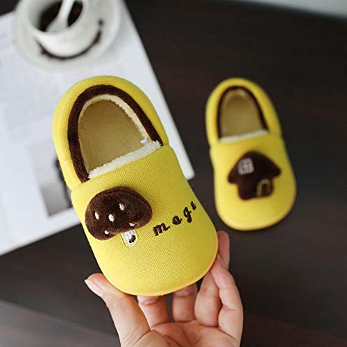 ENLAZY Zapatillas de casa de algodón cálido de Setas para niños Zapatillas de Espuma viscoelástica Zapatillas de casa Forradas de Felpa con Felpa de Lana borrosa,Bright Yellow,150cm ENLAZY Zapatillas de casa de algodón cálido de Setas para niños Zapatillas de Espuma viscoelástica Zapatillas de casa Forradas de Felpa con Felpa de Lana borrosa,Bright Yellow,150cm