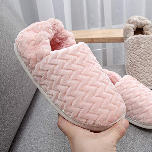 ENLAZY Zapatos de algodón cálido para Mujer Espesar Suela de PVC Zapatillas de algodón para el hogar Antideslizantes Zapatillas de casa Transpirables para Interiores ENLAZY Zapatos de algodón cálido para Mujer Espesar Suela de PVC Zapatillas de algodón para el hogar Antideslizantes Zapatillas de casa Transpirables para Interiores