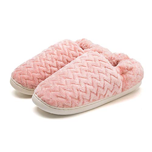 ENLAZY Zapatos de algodón cálido para Mujer Espesar Suela de PVC Zapatillas de algodón para el hogar Antideslizantes Zapatillas de casa Transpirables para Interiores ENLAZY Zapatos de algodón cálido para Mujer Espesar Suela de PVC Zapatillas de algodón para el hogar Antideslizantes Zapatillas de casa Transpirables para Interiores