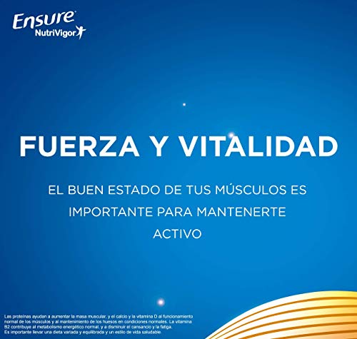Ensure Nutrivigor - Complemento Alimenticio para Adultos, con HMB, Proteínas, Vitaminas y Minerales, como el Calcio - Sabor Vainilla - Pack de 4 Botellas x 220 ml Ensure Nutrivigor - Complemento Alimenticio para Adultos, con HMB, Proteínas, Vitaminas y Minerales, como el Calcio - Sabor Vainilla - Pack de 4 Botellas x 220 ml