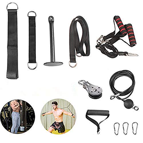 Entrenador de muñeca de antebrazo, ejercitador de Fuerza de Brazo, Equipo de Entrenamiento Corporal con Sistema de polea Resistente para Tirantes, rizos de bíceps, Extensiones de tríceps Entrenador de muñeca de antebrazo, ejercitador de Fuerza de Brazo, Equipo de Entrenamiento Corporal con Sistema de polea Resistente para Tirantes, rizos de bíceps, Extensiones de tríceps