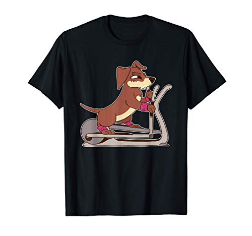 Entrenador elíptico Amante de los perros de gimnasio Camiseta