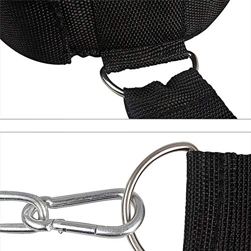 Envisioni Cinturón de Entrenamiento para el Cuello, Cinturón Ajustable para Entrenamiento de la Cabeza, Accesorios para Ejercicios con Anillos en D para culturistas y Otros Atletas Envisioni Cinturón de Entrenamiento para el Cuello, Cinturón Ajustable para Entrenamiento de la Cabeza, Accesorios para Ejercicios con Anillos en D para culturistas y Otros Atletas