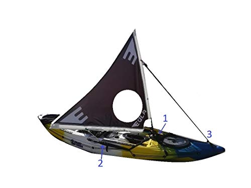 EOLA Vela para Kayak rotativa de 1,25 m2 testada con Viento de hasta 50 Nudos. Incluye Todos los Accesorios para Instalar en Cualquier embarcación. EOLA Vela para Kayak rotativa de 1,25 m2 testada con Viento de hasta 50 Nudos. Incluye Todos los Accesorios para Instalar en Cualquier embarcación.