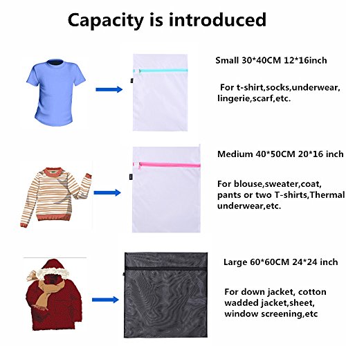 Eono by Amazon - Bolsa para Lavadora Bolsa Malla de Lavandería para Lavadoras Bolsas de Colada con Cremallera para Ropa Delicada Sujetador Interior Calcetines Zapatos y Ropa de Bebé, 5 Pcs (1XL+2L+2M) Eono by Amazon - Bolsa para Lavadora Bolsa Malla de Lavandería para Lavadoras Bolsas de Colada con Cremallera para Ropa Delicada Sujetador Interior Calcetines Zapatos y Ropa de Bebé, 5 Pcs (1XL+2L+2M)