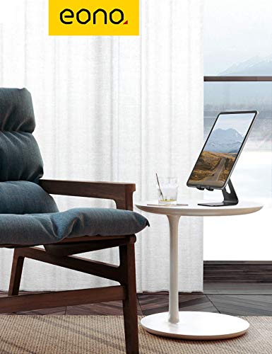 Eono by Amazon - Soporte Tablet Multiángulo, Soporte Mesa Ajustable : Móvil &Tableta Aluminio Base para iPad Pro 9.7/10.5/11/12.9, Air Mini 2 3 4, Galaxy Tab, Kindle, Otras Tablets - Negro Eono by Amazon - Soporte Tablet Multiángulo, Soporte Mesa Ajustable : Móvil &Tableta Aluminio Base para iPad Pro 9.7/10.5/11/12.9, Air Mini 2 3 4, Galaxy Tab, Kindle, Otras Tablets - Negro
