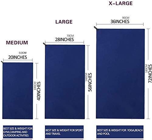Eono by Amazon - Toalla de Microfibra para Llevar al Gimnasio, a la Playa, de Camping, de Viaje, de Natacion, o de Vacaciones. Secado rápido, Superabsorbente, Ultracompacta, Azul Real-60x30cm Eono by Amazon - Toalla de Microfibra para Llevar al Gimnasio, a la Playa, de Camping, de Viaje, de Natacion, o de Vacaciones. Secado rápido, Superabsorbente, Ultracompacta, Azul Real-60x30cm