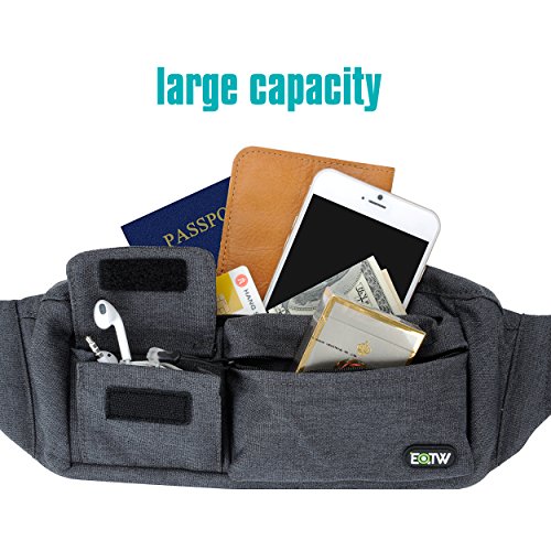 EOTW Riñonera Mujer para Llevar Pasaporte,Cargador,Gafas de Sol, Crema Protectora y Teléfonos hasta 6 Pulgadas,Bolso de Cintura Viajar,Hípica,Golf, Acampada,Comprar. (Gris Oscuro) EOTW Riñonera Mujer para Llevar Pasaporte,Cargador,Gafas de Sol, Crema Protectora y Teléfonos hasta 6 Pulgadas,Bolso de Cintura Viajar,Hípica,Golf, Acampada,Comprar. (Gris Oscuro)