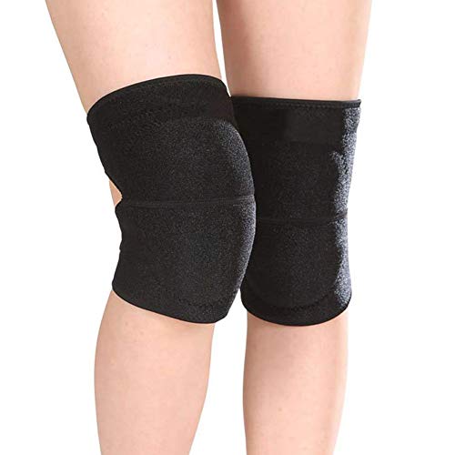 EQLEF Rodilleras Deportivas Dance Adult Ajustable, Suave Esponja Acolchada Yoga Rodilla Protectora Rodilleras Antideslizantes para Mujer y Hombre - 1 par