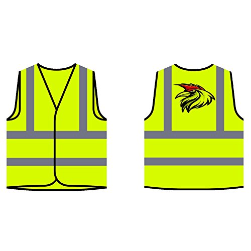 Equipo de logotipo de Rooster Sports Chaqueta de seguridad amarillo personalizado de alta visibilidad v611v