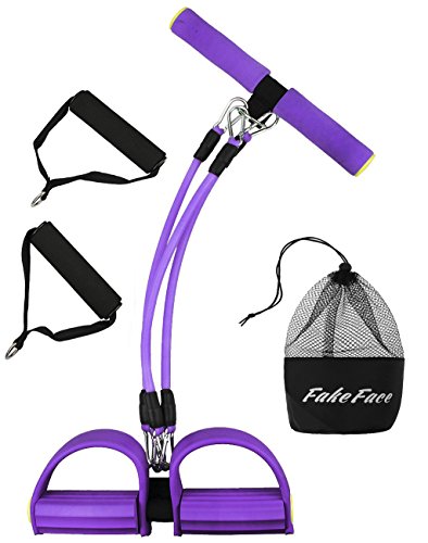 Equipo extensor con pedal para pie, cable de tracción para trabajar abdominales, piernas, muslos, brazos, elongación, entrenamiento para un cuerpo más esbelto. Equipo para tonificar