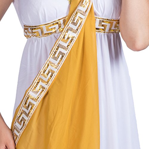 EraSpooky Diosa Griega Romana Toga Troy Histórico Disfraz EraSpooky Diosa Griega Romana Toga Troy Histórico Disfraz