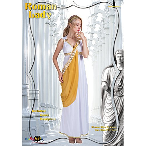 EraSpooky Diosa Griega Romana Toga Troy Histórico Disfraz EraSpooky Diosa Griega Romana Toga Troy Histórico Disfraz