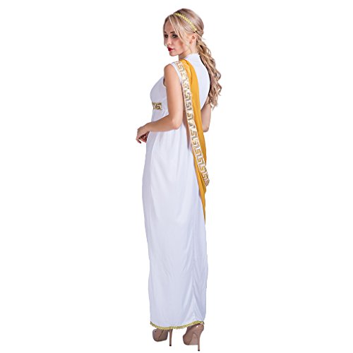 EraSpooky Diosa Griega Romana Toga Troy Histórico Disfraz EraSpooky Diosa Griega Romana Toga Troy Histórico Disfraz