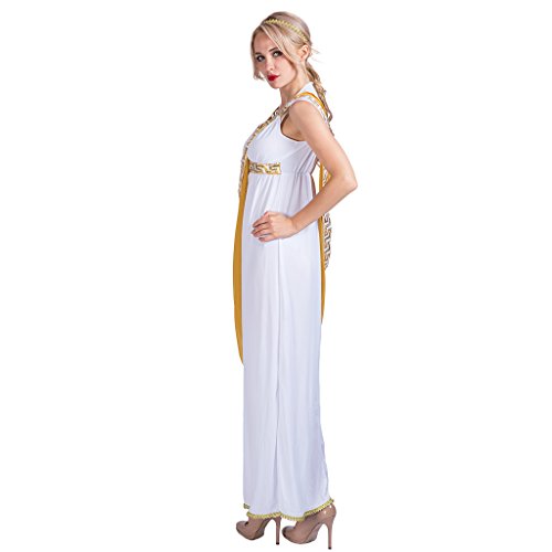 EraSpooky Diosa Griega Romana Toga Troy Histórico Disfraz EraSpooky Diosa Griega Romana Toga Troy Histórico Disfraz