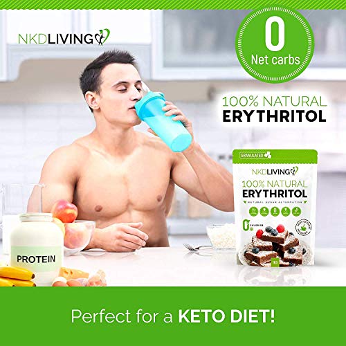 Eritritol 100 % natural 1 kg | Granulado sustituto del azúcar con cero calorías Eritritol 100 % natural 1 kg | Granulado sustituto del azúcar con cero calorías