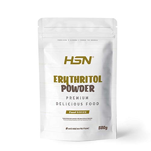 Eritritol de HSN | ¡La Mejor Alternativa al Azúcar! | Edulcorante Natural Bajo en Calorías | Endulzante para Recetas Fitness | Vegano, Sin Gluten, Sin Lactosa, En Polvo, 500 gr