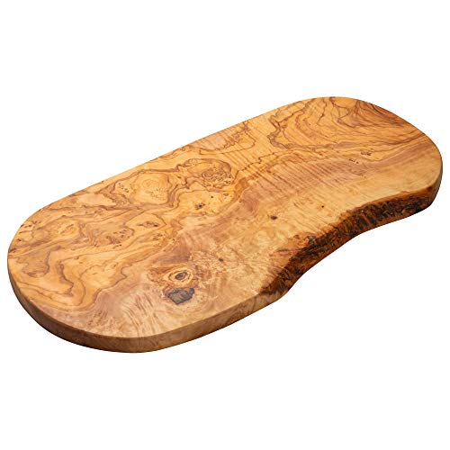 Erreke – Tabla de Cortar, Madera de Olivo, para Servir o Picar, Tabla de Cocina (43x21 cm)