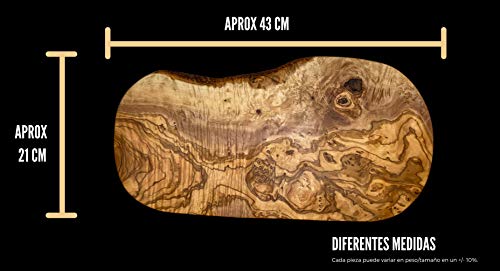 Erreke – Tabla de Cortar, Madera de Olivo, para Servir o Picar, Tabla de Cocina (43x21 cm) Erreke – Tabla de Cortar, Madera de Olivo, para Servir o Picar, Tabla de Cocina (43x21 cm)