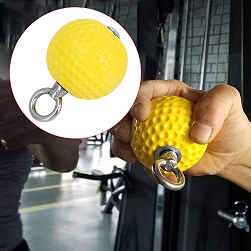 Escalada Pull Up Power Ball, Amarillo Pull Up Arm Training Training Ball Colgante, Acero inoxidable 304 Escalada Bola de cañón de entrenamiento sólido,Gimnasio Ejercicio Home Fitness Chin Up Equipment