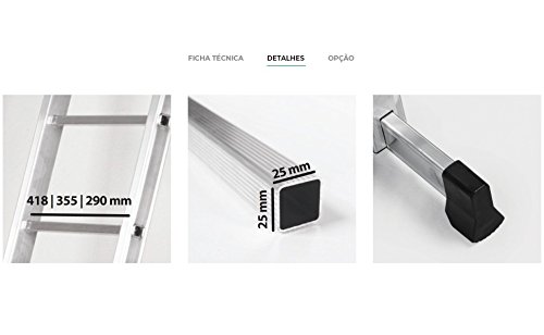 Escalera 3 Tramos Transformable Profesional de Aluminio Triple Tijera con Tramo Extensible (3+3+3 mts). Escada Tripla (3+3+3 mts) Escalera 3 Tramos Transformable Profesional de Aluminio Triple Tijera con Tramo Extensible (3+3+3 mts). Escada Tripla (3+3+3 mts)