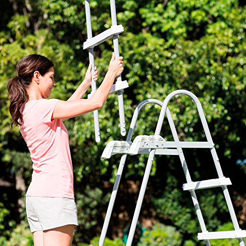 escalera de piscina intex para piscina sobre suelo